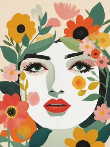 girl in flowers,flower illustrative,flowers png,flower wall en,flowerhead,girl in a wreath,retro flowers,japanese floral background,vintage flowers,retro modern flowers,flower painting,floral background,rose flower illustration,floral composition,geisha girl,flowerheads,cartoon flowers,flower and bird illustration,wreath of flowers,flower background,Illustration,Vector,Vector 08