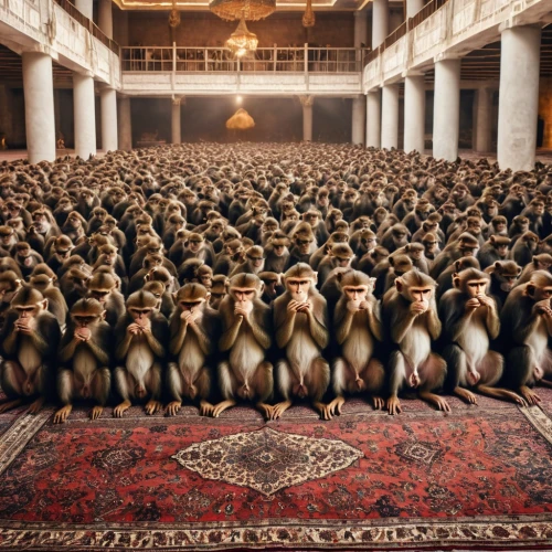 multituberculates,penguins,capuchins,multitudinous,a flock of sheep,king abdullah i mosque,a flock of pigeons,donkey penguins,hajj,flock of sheep,meerkats,camel train,multituberculate,haramain,meditators,simians,pandavas,flock of geese,bohras,audience,Photography,General,Realistic