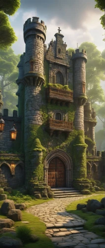 nargothrond,castle of the corvin,forteresse,riftwar,bastion,fairy tale castle,castel,knight's castle,medieval castle,castletroy,peter-pavel's fortress,castle keep,stronghold,castleguard,pinecastle,blackgate,castlelike,arenanet,neverwinter,theed,Art,Artistic Painting,Artistic Painting 31