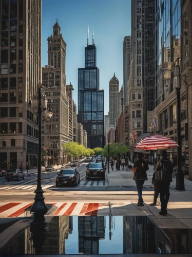 willis tower,sears tower,chicago,tishman,chicagoan,dearborn,chicago skyline,streeterville,kimmelman,financial district,midtown,metra,aldermanic,foshay,scrapers,city scape,cbot,cityscapes,friedlander,tall buildings,Illustration,Black and White,Black and White 12