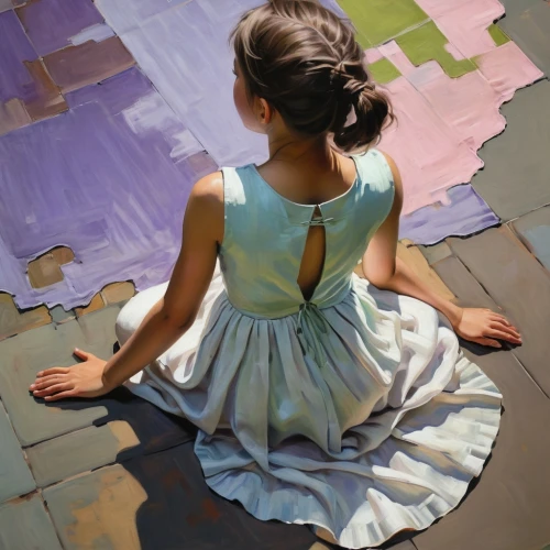 girl praying,girl with cloth,fabric painting,chalk drawing,little girl in pink dress,girl in cloth,girl sitting,pittura,young girl,photorealist,dance with canvases,oil painting,pintura,little girl in wind,art painting,little girl twirling,gagnon,relaxed young girl,girl in a long dress,oil painting on canvas,Illustration,Realistic Fantasy,Realistic Fantasy 28