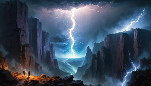 lightning storm,thunderstone,fantasy picture,lightning strike,fantasy landscape,metavolcanic,parasnath,tartarus,thunderstorms,thunderstruck,nature's wrath,brygada,lightning,lightning bolt,tormenta,temporal,torrential,thunderstreaks,turmoil,world digital painting,Conceptual Art,Sci-Fi,Sci-Fi 10