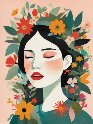 girl in flowers,flower illustrative,rose flower illustration,flower and bird illustration,girl in a wreath,blooming wreath,diwata,flowerhead,flower girl,flower illustration,flower crown,flower painting,vintage flowers,flower fairy,digital illustration,flower wall en,autumn icon,flower drawing,wreath of flowers,flower nectar,Illustration,Vector,Vector 08