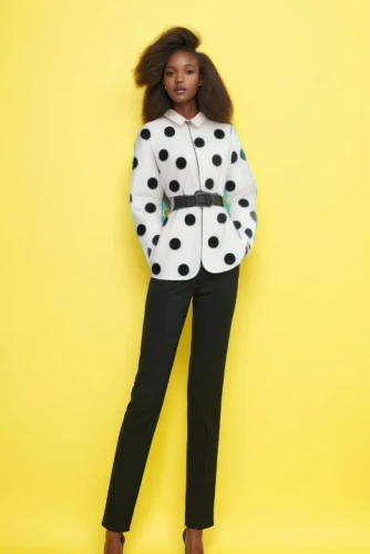 dotty,polka dots,dotted,polka,dots,polkadot,yellow background,spots,houndstooth,menswear for women,damilola,marimekko,funmi,lemon background,cheetah print,polka dot paper,spotty,monifa,santigold,nomani,Female,South Africans,One Side Up,Youth adult,S,Confidence,Pure Color,Light Yellow