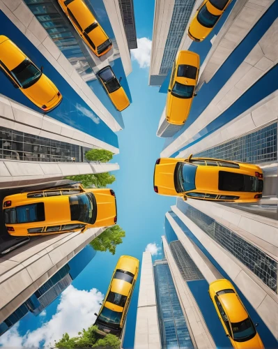taxicabs,minicabs,new york taxi,yellow car,yellow taxi,carsharing,taxis,parking system,fleet and transportation,multi storey car park,vehicle transportation,superhighways,carshare,circars,auto financing,cabs,car roof,sunroof,taxicab,traffic jams,Unique,Design,Knolling