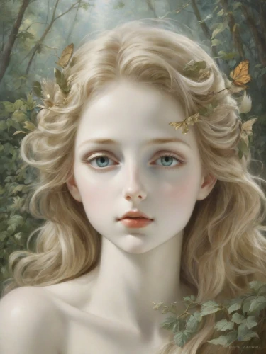 faerie,faery,diwata,mystical portrait of a girl,dryads,dryad,fairie,behenna,peignoir,fairy queen,little girl fairy,fairest,fantasy portrait,white lady,finrod,persephone,eglantine,naiad,jingna,jessamine
