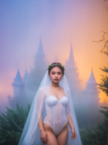 fantasy picture,mystical portrait of a girl,bridal dress,dead bride,bridal,wedding photography,the bride,qixi,fantasy woman,the snow queen,fairy tale,a fairy tale,bride,fairy queen,wedding photo,thumbelina,fairy tale character,bridalveil,quinceaneras,wedding photo viet