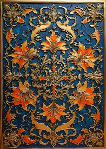 patterned wood decoration,wall panel,terracotta tiles,spanish tile,marquetry,azulejos,art nouveau frame,floor tile,floral ornament,tile,ceramic tile,panel,paradorn,art nouveau frames,carved wood,motifs of blue stars,copper frame,clay tile,motifs,inlaid,Art,Classical Oil Painting,Classical Oil Painting 17