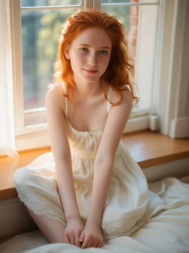 redheads,redhead doll,demelza,celtic woman,lopatkina,yelizaveta,redhair,ginger rodgers,redhead,aliona,fionnuala,girl in white dress,irisa,elizaveta,annabella,sansa,woman on bed,young woman,red head,rousse,Photography,General,Realistic