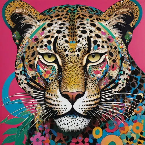 jaguar,panthera,leopard,jaguares,leopardus,macan,leopards,cool pop art,panter,pop art style,popart,leopard head,tigre,sumatrana,the pink panter,panthera leo,tigerish,tigon,jaguars,gepard,Illustration,Abstract Fantasy,Abstract Fantasy 08