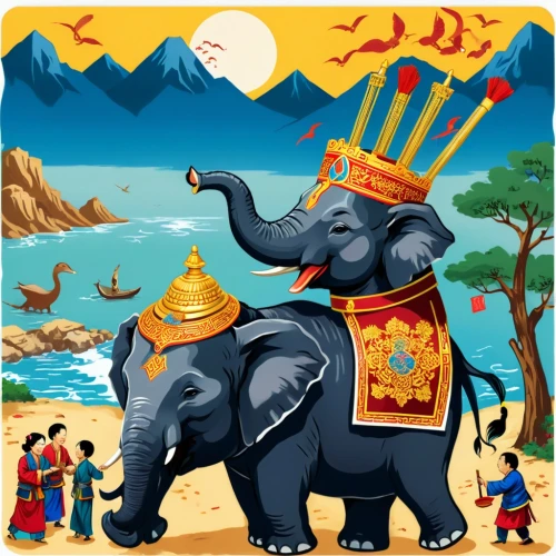 sabarimala,circus elephant,elephant ride,elephantine,mahout,mandala elephant,kattabomman,asian elephant,tamileelam,tirumala,blue elephant,mamallapuram,panchatantra,malankara,vinayakar,padmanabha,elavumthitta,cartoon elephants,subramani,subramania,Unique,Design,Sticker
