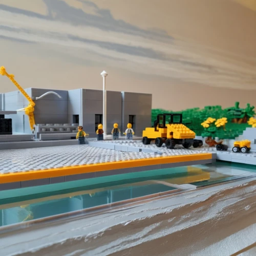 industrial landscape,mining facility,cargo port,concrete plant,container terminal,construction set,hydropower plant,industrial plant,lego city,industrial area,lego trailer,ship yard,grain plant,oil refinery,offshore wind park,lignite power plant,heavy water factory,lego background,miniland,marshalling yard,Unique,3D,Garage Kits