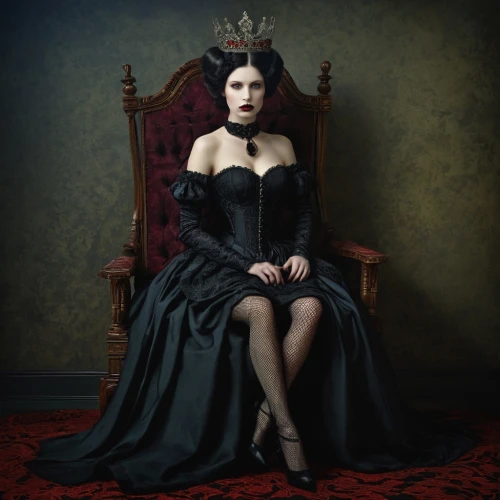 gothic portrait,black queen,gothic woman,queen of the night,countess,queen of hearts,crow queen,queen anne,noblewoman,gothic dress,victoriana,hecate,victorian lady,dark gothic mood,hrh,melisandre,ceremonials,queenly,emperatriz,katherina,Photography,Documentary Photography,Documentary Photography 29