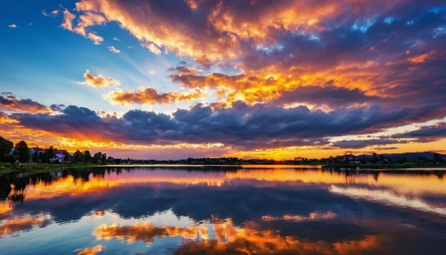 incredible sunset over the lake,evening lake,beautiful lake,reflection in water,water reflection,reflexed,splendid colors,reflections in water,sun reflection,epic sky,snake river lakes,water mirror,reflection of the surface of the water,mirror reflection,reflection,reflejo,mirror water,windows wallpaper,refleja,full hd wallpaper,Photography,General,Realistic