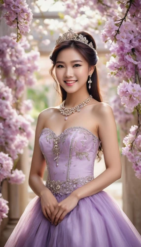 lilac blossom,quinceanera,debutante,quinceaneras,purple lilac,anemone purple floral,purple background,precious lilac,lilac,hanbok,miss vietnam,lilac flower,pale purple,ball gown,princess sofia,violaceous,purple dress,light purple,phyu,promphan,Photography,General,Natural