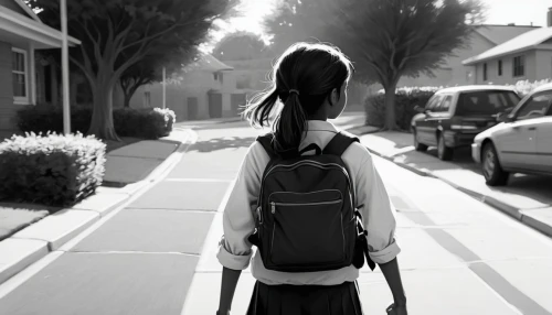 girl walking away,woman walking,walk,afterschool,azusa nakano k-on,rotoscoped,walking,animatic,schoolkid,walkaway,sidestreets,backpack,schooler,street shot,schooldays,i walk,school start,walkin,a pedestrian,marceline,Illustration,Black and White,Black and White 08