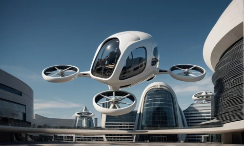 skycar,quadcopter,vtol,flying drone,skyvan,cityflyer,aerotaxi,logistics drone,aerocar,skycycle,helipads,mini drone,cedrone,aircell,drone phantom 3,futuristic architecture,drone phantom,quadrocopter,globalflyer,mavic 2,Conceptual Art,Sci-Fi,Sci-Fi 09