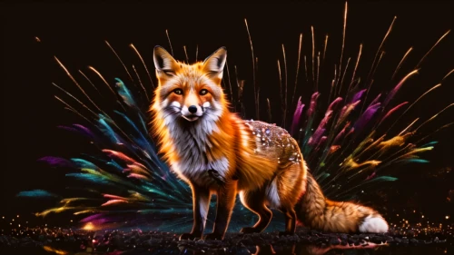fox in the rain,fireworks background,fireworks art,a fox,fox,the red fox,pyrotechnic,outfox,vulpes,outfoxed,redfox,christmas fox,foxl,outfoxing,red fox,foxed,foxxx,firework,vulpes vulpes,foxen,Photography,General,Natural