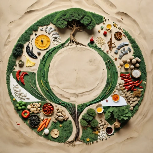 dharma wheel,circular ornament,decorative plate,ketubah,tsuba,circular,yinyang,permaculture,roundel,roundels,koru,majolica,circular puzzle,chakram,salad plate,qibla,turkmenistani,ashoka chakra,cheese wheel,qazwini,Unique,Design,Knolling