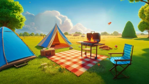 tearaway,lowpoly,camping tipi,encampment,camping,camping tents,campsites,picnic,low poly,glamping,3d render,camping chair,picnicking,campers,gypsy tent,tent camping,tent at woolly hollow,campgrounds,tents,campfires