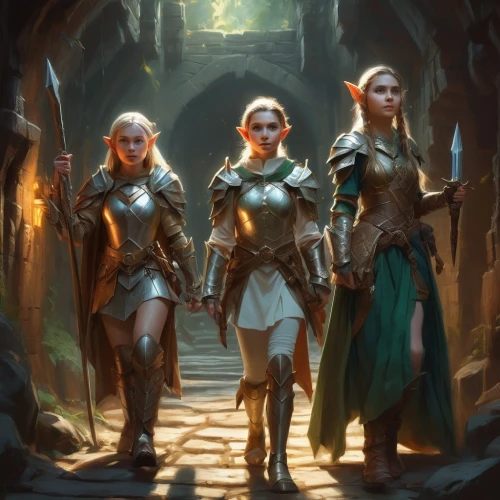 sorceresses,adventurers,elves,enchanters,priestesses,gwent,matriarchs,guards of the canyon,torchbearers,halflings,dragonlance,warders,mittelalters,vestal,eberron,maidens,forbearers,consecrators,dwarves,arenanet,Conceptual Art,Fantasy,Fantasy 01