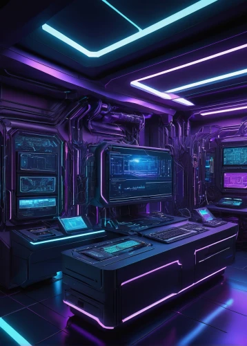 spaceship interior,ufo interior,computer room,nightclub,80's design,scifi,spaceland,cyberscene,futuristic,cyberia,3d render,synth,spaceship space,cyberspace,electrohome,ultraviolet,sickbay,3d background,cyberpunk,the server room,Art,Classical Oil Painting,Classical Oil Painting 14