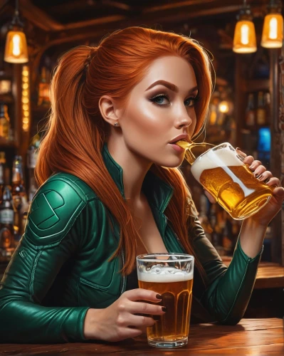 barmaid,triss,female alcoholism,brewmaster,bartender,barkeep,glasses of beer,taverns,barmaids,draft beer,irish pub,pub,redheads,cervecerias,cervecera,beer pitcher,green beer,irishwomen,scotswoman,irishwoman,Photography,General,Fantasy