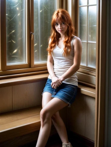 clary,ginger rodgers,algan,tiffany,aliona,window sill,sitting on a chair,fany,reba,rousse,ginger,sunhwa,redhead doll,miyoung,jessica,redhair,annabella,windowsill,jennette,narba