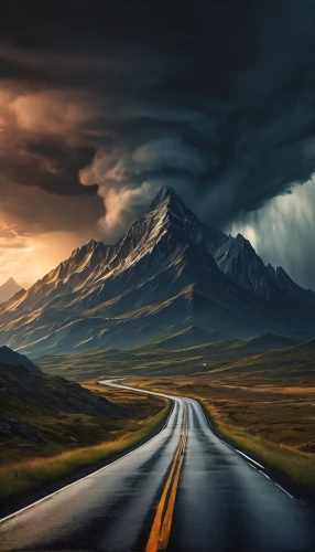 mountain highway,mountain road,the road,open road,winding road,winding roads,long road,road to nowhere,road of the impossible,landscape photography,mountain pass,landscapes beautiful,alpine drive,roads,car wallpapers,straight ahead,road forgotten,beautiful landscape,landscape mountains alps,asphalt road,Photography,General,Fantasy