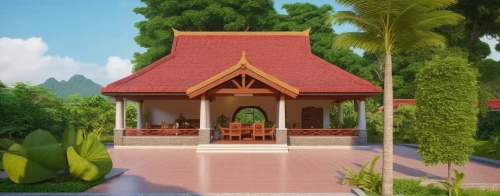 javanese traditional house,wooden church,rumah gadang,wooden house,holiday villa,small house,miniature house,traditional house,3d rendering,house in the forest,pool house,little house,gazebo,rumah,private house,bungalow,model house,forest chapel,small cabin,dreamhouse,Photography,General,Realistic