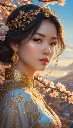 oriental princess,diaochan,mulan,inner mongolian beauty,daiyu,hanbok,sanxia,hanfu,khenin,yunxia,kunqu,jingqian,oriental girl,jinling,chuseok,jianyin,mongolian girl,oriental painting,rongfeng,jasmine blossom,Photography,General,Realistic