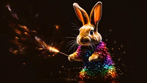 rainbow rabbit,rainbow pencil background,rainbow background,pyrotechnic,bunni,fireworks background,easter background,sparkler,chromaffin,pyrotechnics,rabbitte,rabbit,holi,fireworks art,dobunni,alebrije,easter bunny,magicienne,firework,cartoon rabbit,Photography,General,Natural