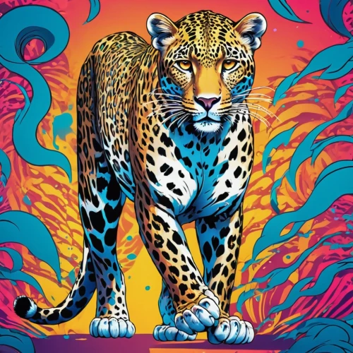 jaguar,panthera,jaguares,jaguars,jag,tigerman,tigris,tigor,jags,panther,macan,hottiger,cheetah,tretchikoff,garrison,cheetor,leos,tigre,wild cat,gepard,Illustration,Japanese style,Japanese Style 04