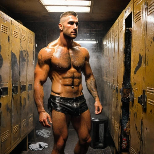 musclebound,leatherman,locker,cellblock,bodybuilding,folsom,lockers,lockerroom,kazarian,haegglund,bodybuilder,body building,physiques,bodybuilders,aljaz,hunky,topher,powerlifter,pec,linebacker,Conceptual Art,Fantasy,Fantasy 04