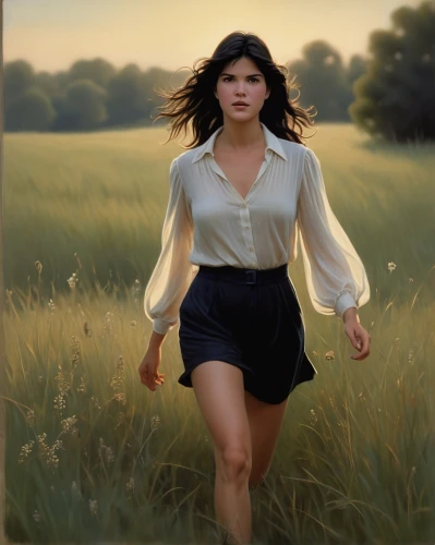 woman walking,countrywoman,world digital painting,sprint woman,beren,heatherley,donsky,girl walking away,running,bouguereau,free running,photo painting,female runner,digital painting,winget,yellow grass,meadow,malar,vettriano,outrunning,Photography,General,Cinematic