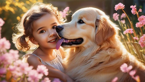 girl with dog,golden retriever,boy and dog,little boy and girl,tenderness,love for animals,girl and boy outdoor,golden retriver,dog photography,retriever,beautiful girl with flowers,children's background,cute puppy,romantic portrait,dog pure-breed,companion dog,dog breed,samen,goldens,cute animals,Photography,Artistic Photography,Artistic Photography 07
