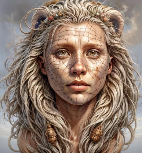 female lion,medusa,fantasy portrait,faun,cirta,lioness,cailleach,dryad,aslaug,dryads,zodiac sign leo,eurus,lion - feline,warrior woman,niobe,margairaz,lion,mandylion,chimera,female warrior