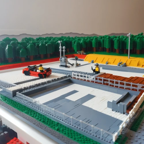 rescue helipad,miniland,frankenstadion,car ferry,lego city,molineux,legomaennchen,mining facility,rnli,neyland,helipad,build lego,hospital landing pad,cargo port,sportatorium,football stadium,ferry port,industrial plant,waldstadion,baseball stadium,Unique,3D,Garage Kits