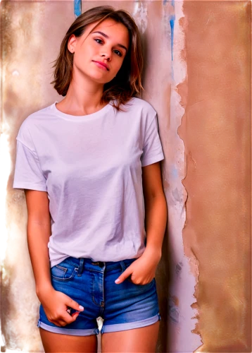 jeans background,girl in t-shirt,cotton top,petka,portrait background,denim background,white shirt,photo session in torn clothes,photographic background,tshirt,sarikaya,pink background,colorful background,photo shoot with edit,girl on a white background,menounos,transparent background,antique background,benoist,yellow background,Illustration,Paper based,Paper Based 24