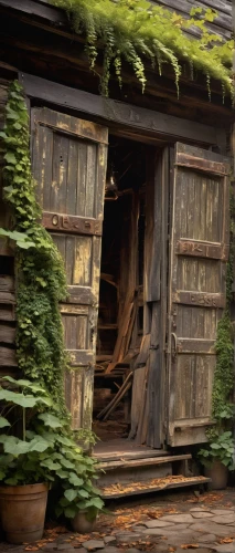 garden shed,woodshed,shed,outbuilding,sheds,timber framed building,weatherboarded,wooden carriage,wooden house,wooden wagon,wooden hut,farmstand,half-timbered house,old colonial house,rustic,barnwood,boardinghouses,watermill,wooden houses,old house,Illustration,Realistic Fantasy,Realistic Fantasy 21