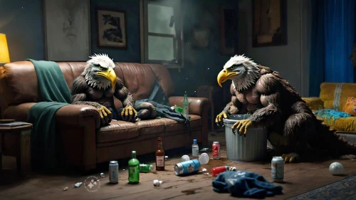 nighthawks,drinking party,wolverines,dodos,bearmanor,roommates,bald eagles,fur-care parrots,diorama,sloths,guerillas,residents,grizzlies,suiters,bonos,eagels,predators,kodiaks,wombles,cryptozoology