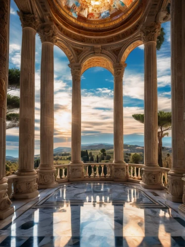 marble palace,crillon,powerscourt,cochere,belvedere,janiculum,montecassino,villa cortine palace,bramante,zappeion,noto,witley,versailles,pillars,villa d'este,three pillars,peristyle,water palace,schoenbrunn,assisi,Conceptual Art,Sci-Fi,Sci-Fi 30