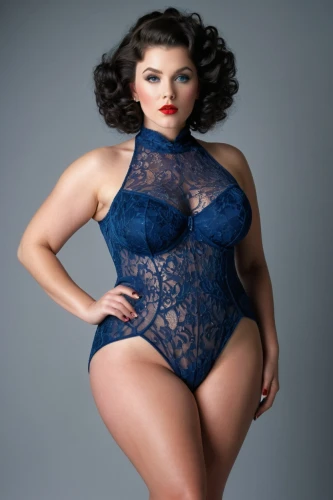 shapewear,curvaceous,corsetry,photo session in bodysuit,corseted,mazarine blue,bettie,pin-up model,valentine pin up,valentine day's pin up,hypermastus,plumper,curvy,pin ups,curvier,underwire,royal lace,dita,bodysuit,torrid,Illustration,Abstract Fantasy,Abstract Fantasy 20