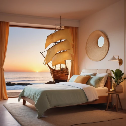 headboards,window with sea view,headboard,old wooden boat at sunrise,wooden boat,staterooms,contemporary decor,wooden boats,modern decor,great room,floating huts,interior decoration,sleeping room,guest room,oceanview,boat landscape,ocean view,interior decor,bedrooms,guestrooms,Photography,General,Realistic