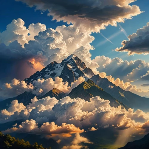 cloud mountain,mountain sunrise,himalayas,himalaya,cloud mountains,mountain peak,cumulus,mountain landscape,mountains,giant mountains,cloudmont,high alps,high mountains,shuksan,metavolcanic,mountain scene,mountain world,mountain,cumulus clouds,the alps