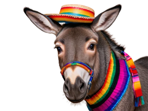 serape,tamburro,zonkey,platero,sombrero,venado,huemul,animals play dress-up,duiker,burros,cerdo,colorful horse,mpala,donkey,quagga,unicos,sombreros,eppolito,ypiranga,electric donkey,Illustration,Children,Children 05