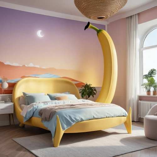 children's bedroom,kids room,banana tree,baby room,banana,banana dolphin,bedroom,banane,soft furniture,banana apple,banana plant,dolphin bananas,banan,great room,sleeping room,children's room,modern decor,nursery decoration,bedrooms,brighthouse,Photography,General,Realistic