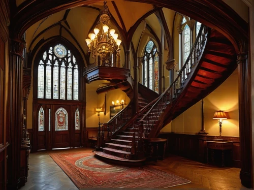 entrance hall,foyer,staircase,hallway,staircases,entranceway,outside staircase,stairway,upstairs,vestry,michaelhouse,entryway,stairwell,chappel,ouderkerk,circular staircase,balliol,winding staircase,stair,stairwells,Illustration,Realistic Fantasy,Realistic Fantasy 03