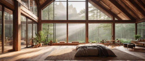 sunroom,wooden windows,wood window,the cabin in the mountains,forest house,beautiful home,log home,timber house,bedroom window,wooden beams,house in the forest,window curtain,modern room,home landscape,big window,house in mountains,great room,glass window,house in the mountains,wooden house,Conceptual Art,Oil color,Oil Color 02