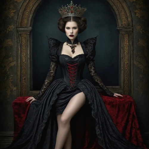 queen of hearts,gothic portrait,black queen,countess,gothic woman,queen of the night,victoriana,queen anne,noblewoman,victorian lady,gothic dress,dhampir,katherina,vampire lady,vampire woman,lady of the night,fairest,crow queen,gothic style,carmilla,Photography,Documentary Photography,Documentary Photography 29